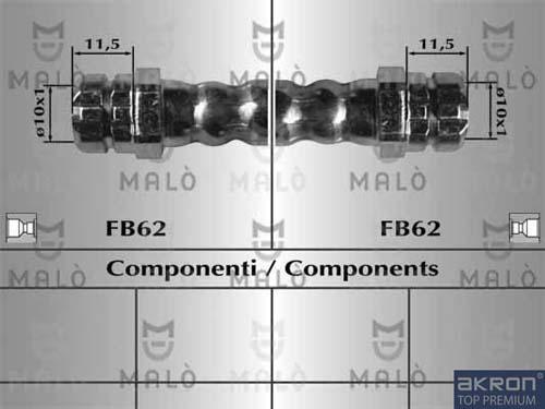 AKRON-MALÒ 80892 - Flessibile del freno www.autoricambit.com