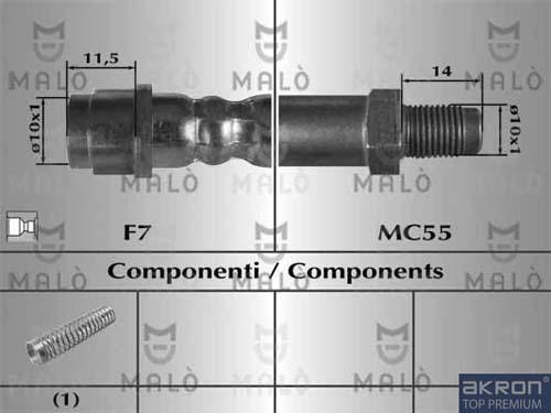 AKRON-MALÒ 80806 - Flessibile del freno www.autoricambit.com