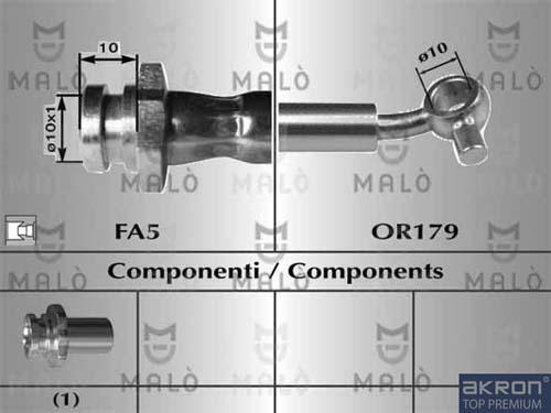 AKRON-MALÒ 80932 - Flessibile del freno www.autoricambit.com