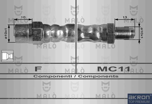 AKRON-MALÒ 8036 - Flessibile del freno www.autoricambit.com