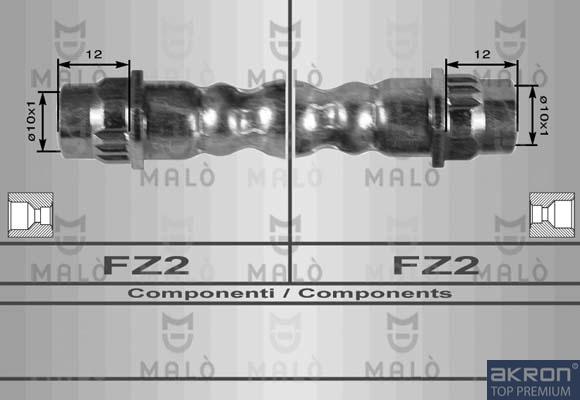 AKRON-MALÒ 80319 - Flessibile del freno www.autoricambit.com