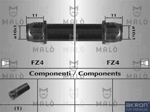 AKRON-MALÒ 80749 - Flessibile del freno www.autoricambit.com