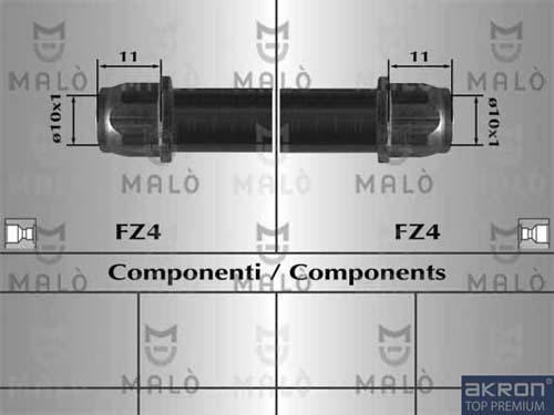 AKRON-MALÒ 80744 - Flessibile del freno www.autoricambit.com