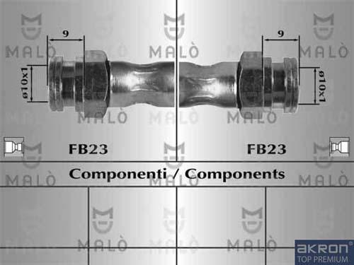 AKRON-MALÒ 80758 - Flessibile del freno www.autoricambit.com