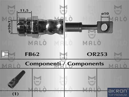 AKRON-MALÒ 81067 - Flessibile del freno www.autoricambit.com