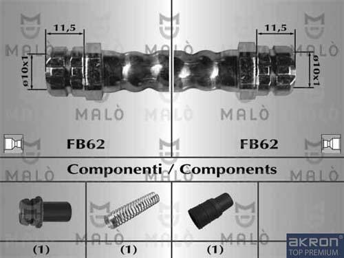 AKRON-MALÒ 81020 - Flessibile del freno www.autoricambit.com