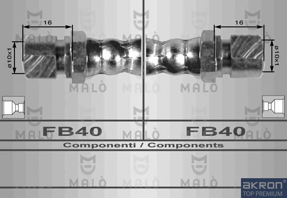 AKRON-MALÒ 8222 - Flessibile del freno www.autoricambit.com
