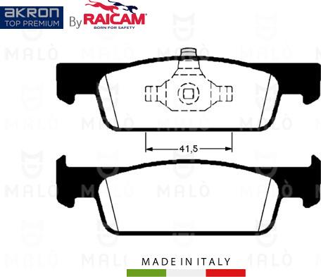 AKRON-MALÒ 28481132 - Kit pastiglie freno, Freno a disco www.autoricambit.com