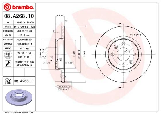 AP 14930 V - Discofreno www.autoricambit.com