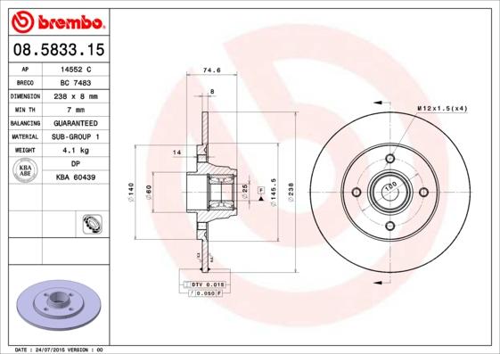 AP 14552 C - Discofreno www.autoricambit.com