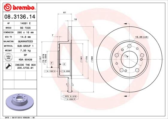 AP 14081 E - Discofreno www.autoricambit.com