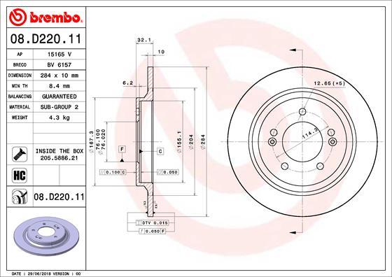 AP 15165 V - Discofreno www.autoricambit.com