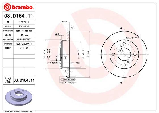 AP 15129 V - Discofreno www.autoricambit.com