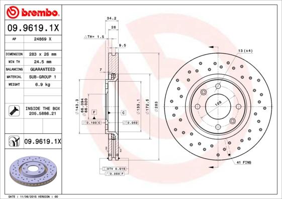 AP 24869 X - Discofreno www.autoricambit.com