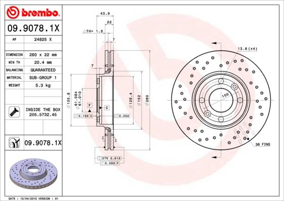 AP 24825 X - Discofreno www.autoricambit.com