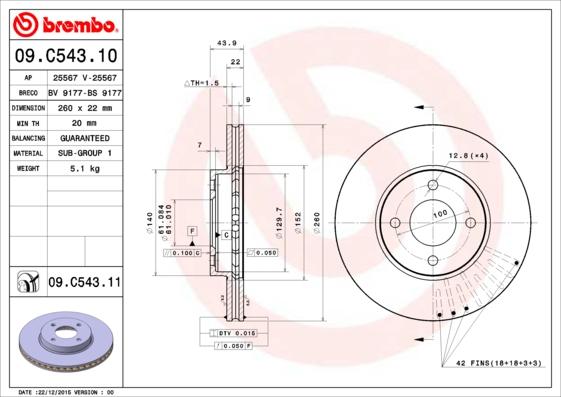 AP 25567 V - Discofreno www.autoricambit.com