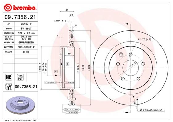 AP 25197 V - Discofreno www.autoricambit.com