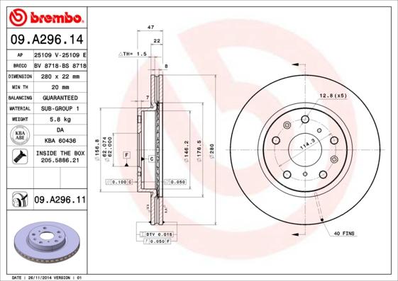 AP 25109 V - Discofreno www.autoricambit.com