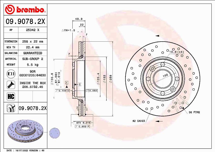 AP 25342 X - Discofreno www.autoricambit.com