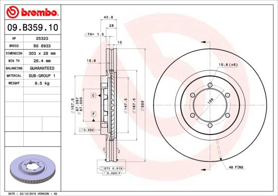 AP 25323 - Discofreno www.autoricambit.com