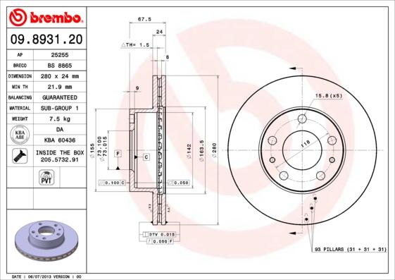 AP 25255 V - Discofreno www.autoricambit.com