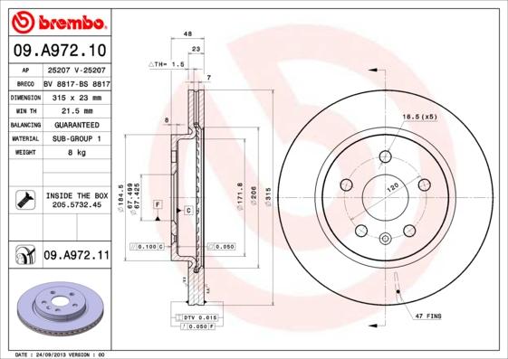 AP 25207 V - Discofreno www.autoricambit.com