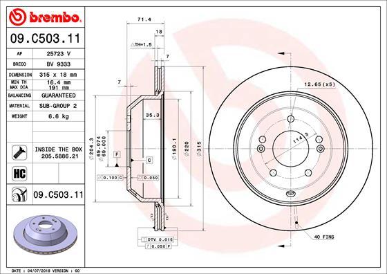 AP 25723 V - Discofreno www.autoricambit.com