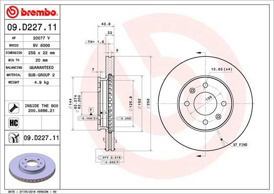 AP 20077 V - Discofreno www.autoricambit.com