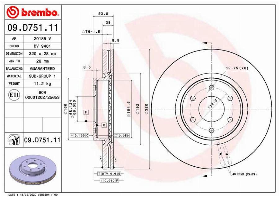 AP 20185 V - Discofreno www.autoricambit.com