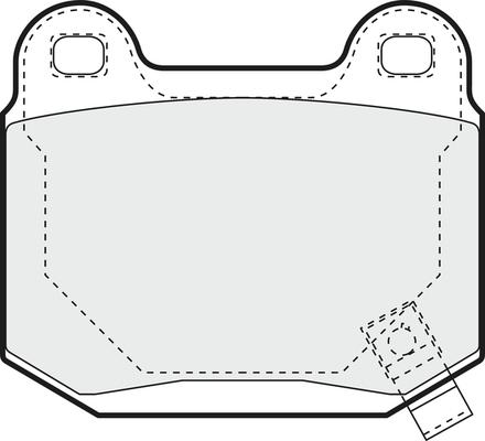 Honda NHC-1331 - Kit pastiglie freno, Freno a disco www.autoricambit.com