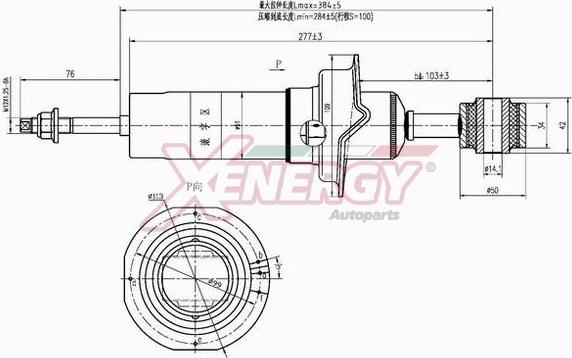 AP XENERGY X461341 - Ammortizzatore www.autoricambit.com