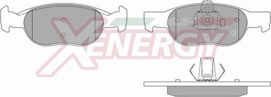 AP XENERGY X40571 - Kit pastiglie freno, Freno a disco www.autoricambit.com