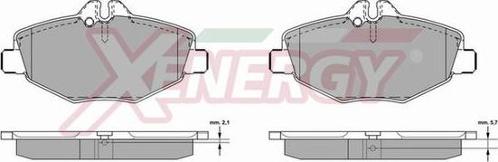 AP XENERGY X40862 - Kit pastiglie freno, Freno a disco www.autoricambit.com