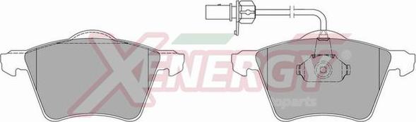 AP XENERGY X40728 - Kit pastiglie freno, Freno a disco www.autoricambit.com