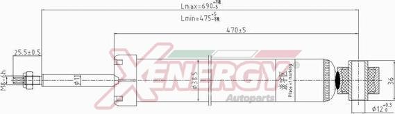 AP XENERGY X419343 - Ammortizzatore www.autoricambit.com