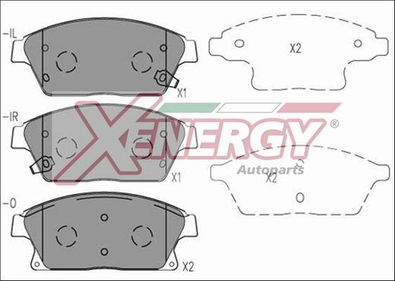 AP XENERGY X41078 - Kit pastiglie freno, Freno a disco www.autoricambit.com