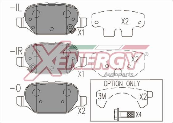 AP XENERGY X41193 - Kit pastiglie freno, Freno a disco www.autoricambit.com