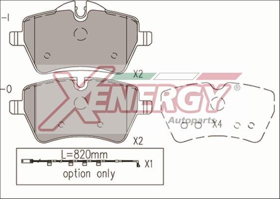 AP XENERGY X41189 - Kit pastiglie freno, Freno a disco www.autoricambit.com