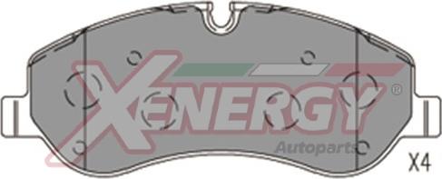 AP XENERGY X41183 - Kit pastiglie freno, Freno a disco www.autoricambit.com