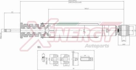 AP XENERGY X418343 - Ammortizzatore www.autoricambit.com