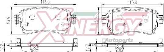 AP XENERGY X41394 - Kit pastiglie freno, Freno a disco www.autoricambit.com