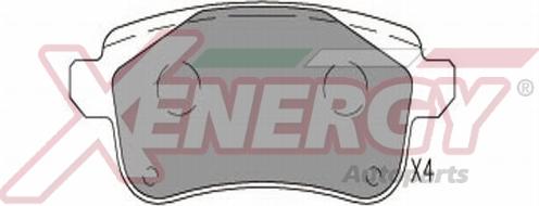 AP XENERGY X41369 - Kit pastiglie freno, Freno a disco www.autoricambit.com