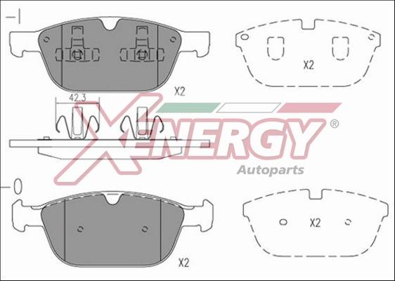 AP XENERGY X41248 - Kit pastiglie freno, Freno a disco www.autoricambit.com