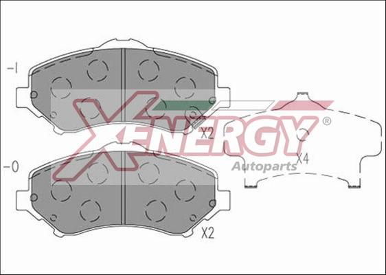 AP XENERGY X41265 - Kit pastiglie freno, Freno a disco www.autoricambit.com