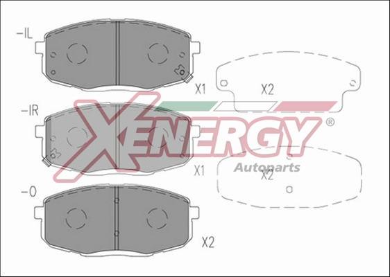 AP XENERGY X41216 - Kit pastiglie freno, Freno a disco www.autoricambit.com