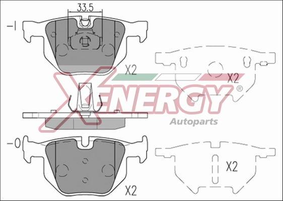 AP XENERGY X41213 - Kit pastiglie freno, Freno a disco www.autoricambit.com