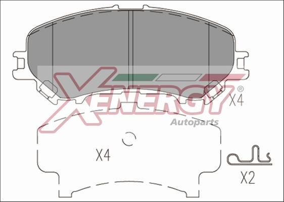 AP XENERGY X41276 - Kit pastiglie freno, Freno a disco www.autoricambit.com