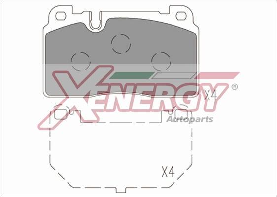 AP XENERGY X41271 - Kit pastiglie freno, Freno a disco www.autoricambit.com