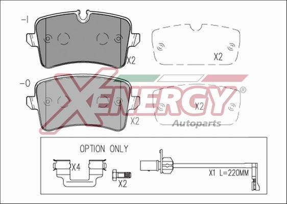 AP XENERGY X41272 - Kit pastiglie freno, Freno a disco www.autoricambit.com