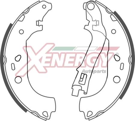 AP XENERGY X50505 - Kit freno, freni a tamburo www.autoricambit.com